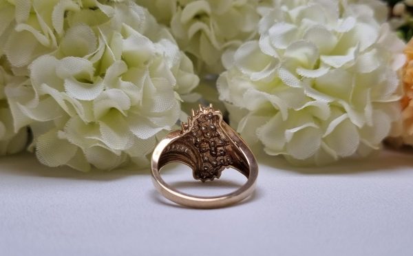 9ct Yellow Gold Cluster Ring TW385555 - Image 8