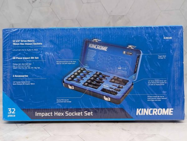 Kinchrome 32 Pce 1/2 Drive Impact Hex Socket Set (K28228) - BP386513 - Image 4