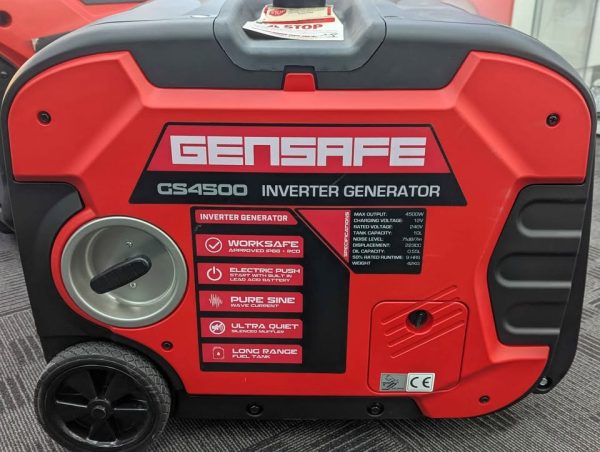 GenSafe 4.5KW Petrol Portable Inverter Generator (GS4500) - BP387933 - Image 4