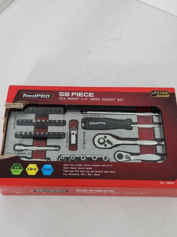 TOOLPRO 58 PIECE SOCKET SET #GN386390 - Image 3