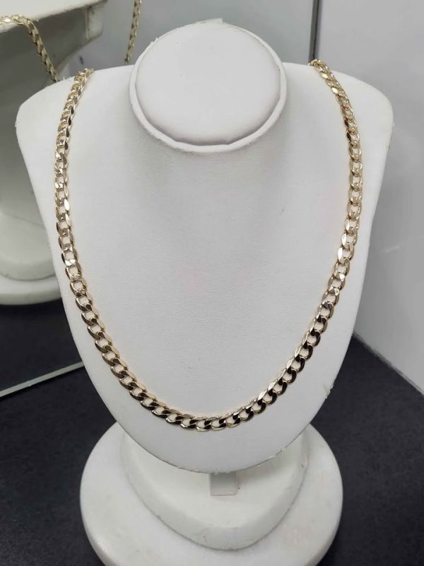 9CT YELLOW GOLD CURB LINK NECKLACE #GN380654 - Image 12