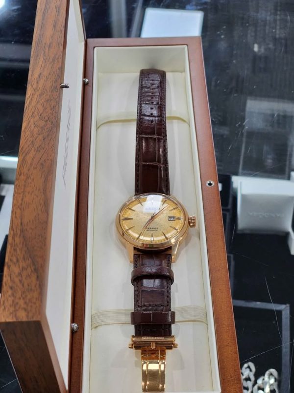 MENS BROWN SEIKO WATCH (4R35-06EO) IN BROWN BOX #GN388758 - Image 18