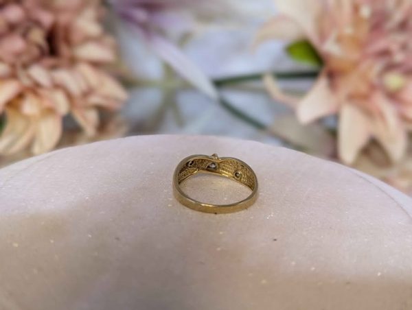 Ladies 9CT Yellow Gold and Clear Stone Ring (2.5gms) - BP377864 - Image 5