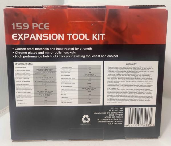 SCA Expansion Tool Kit 159 Piece #GN385840 - Image 18