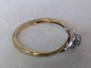 Ladies 9CT Yellow Gold and Diamond Ring (1.6gms) - BP365322