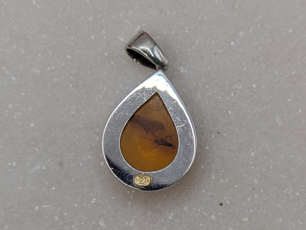 Unisex 9CT White Gold Mosquito in Amber Pendant (5.9gms) - BP361666 - Image 6