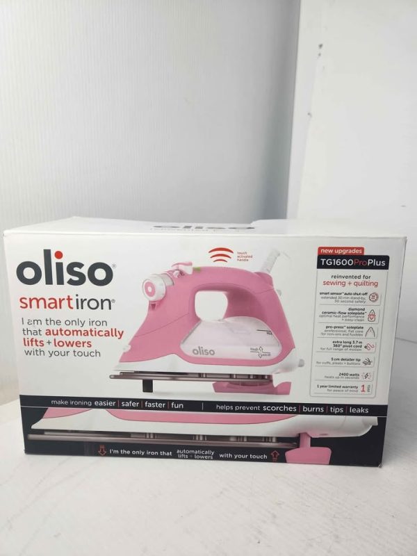 OLISO SMART IRON (PINK) IN BOX #GN390131 - Image 9