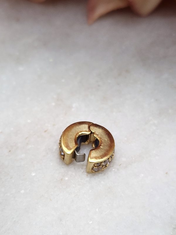Pandora Clear Stone Gold Plated Spacer Charm - IP389463-2 - Image 4