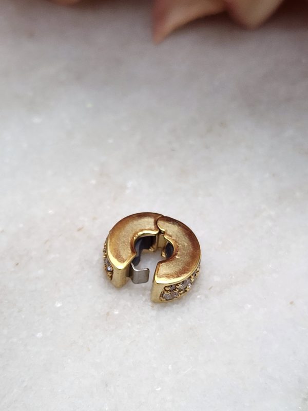 Pandora Clear Stone Gold Plated Spacer Charm - IP389463-2 - Image 11