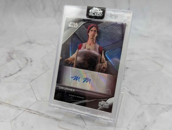 Topps Chrome Black Star Wars Drummer Autograph Card - BP390994-3
