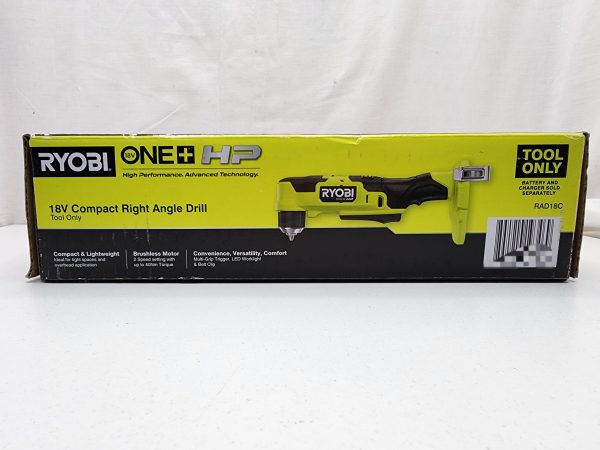 Ryobi 18V Compact Right Angle Drill (RAD18C) Skin Only - IP367809 - Image 6