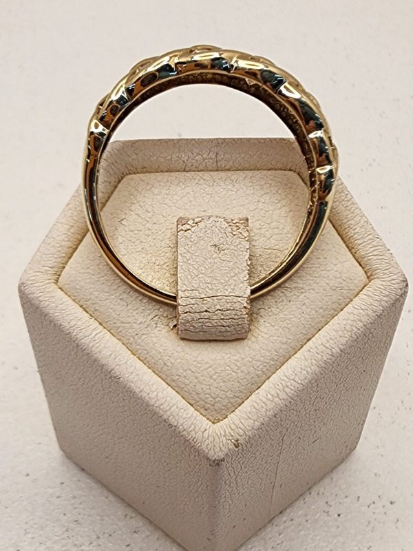 Ladies 9CT Yellow Gold Ring with Clear and Red Stones - IP388908 - Image 11