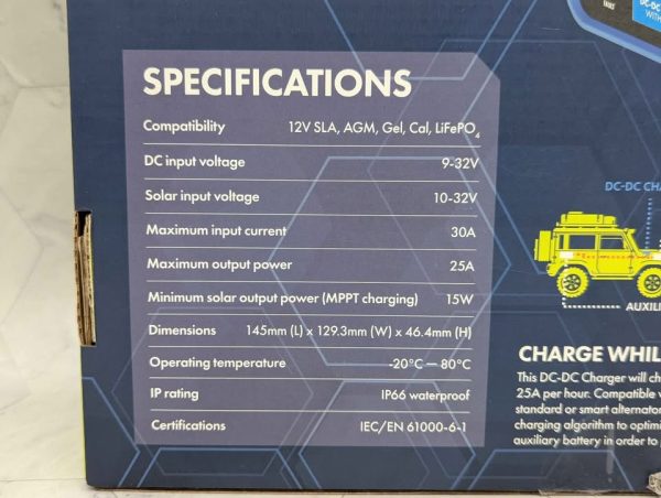 Hardkorr 25A DC-DC Charger w/ MPPT Solar Regulator - BP391128 - Image 4
