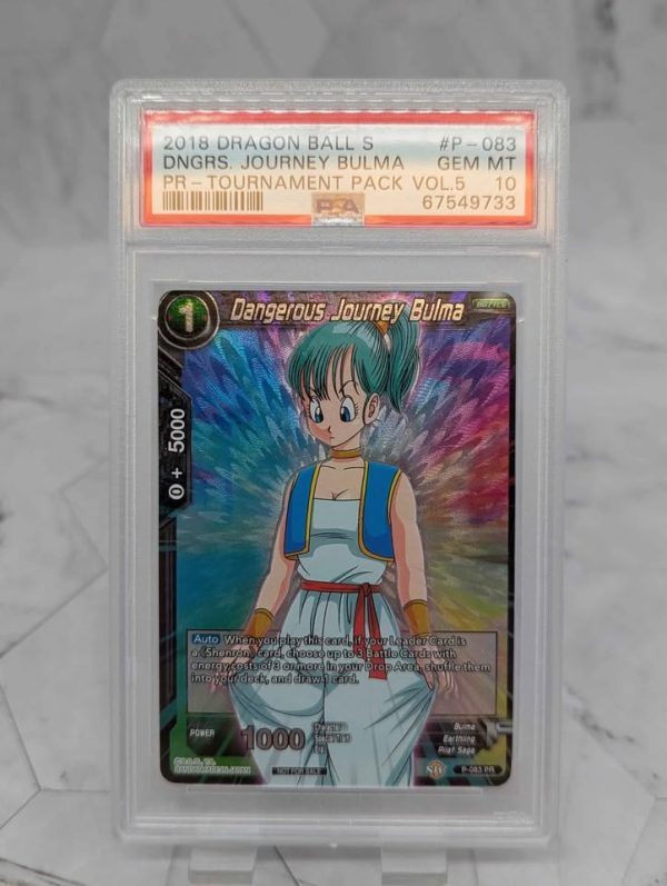 PSA Graded 2018 Dragon Ball Dangerous Journey Bulma Card (Gem Mint 10) - BP390991-2 - Image 2