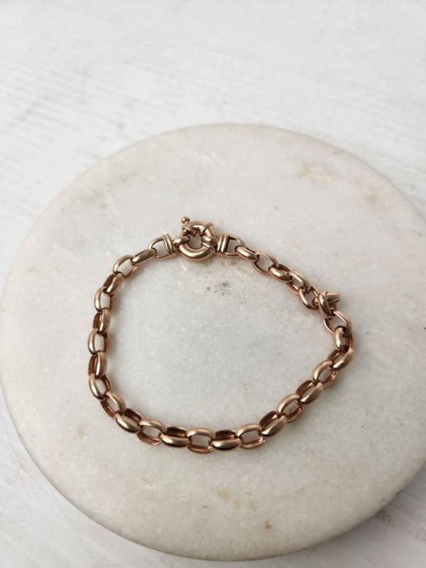 9CT ROSE GOLD BRACELET (BOLT LOCK) #GN388012 - Image 12