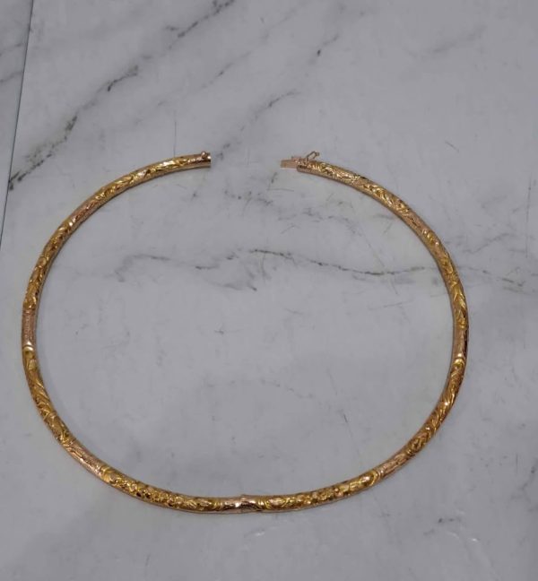14CT YELLOW GOLD PATTERNED NECKLACE TW389335 - Image 12