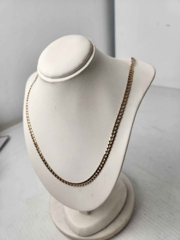 9CT YELLOW GOLD CURB LINK NECKLACE #GN388408 - Image 3