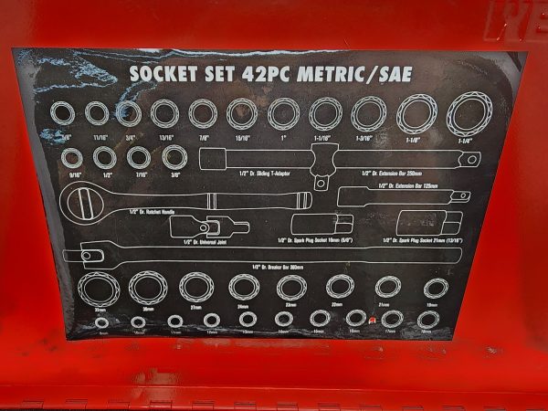 Mechpro 42PC Metric/SAE Socket Set - IP394378 - Image 4