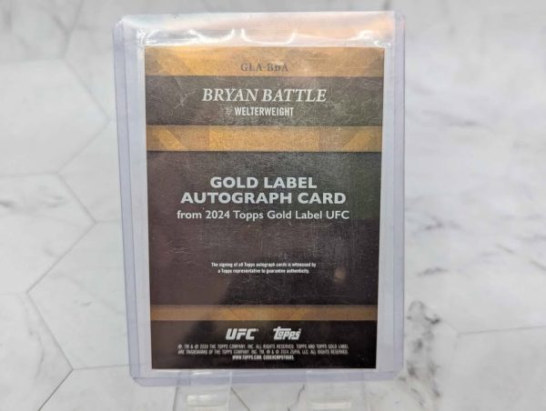 Topps Gold Label Bryan Battle Autograph Card (67/99) - BP390511 - Image 3