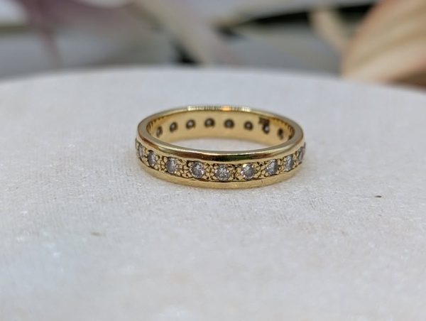 Valuated Ladies 18CT Yellow Gold Diamond Band Ring (4.13gms) - BP373758 - Image 4