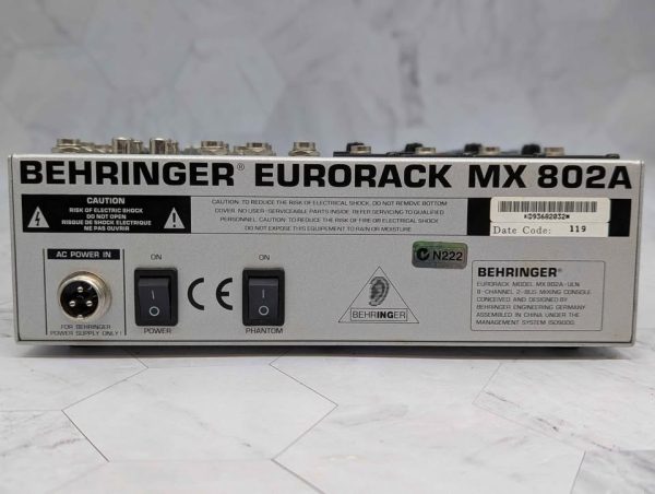 Behringer Eurorack Compact Mixer (MX 802A) - BP393561 - Image 5