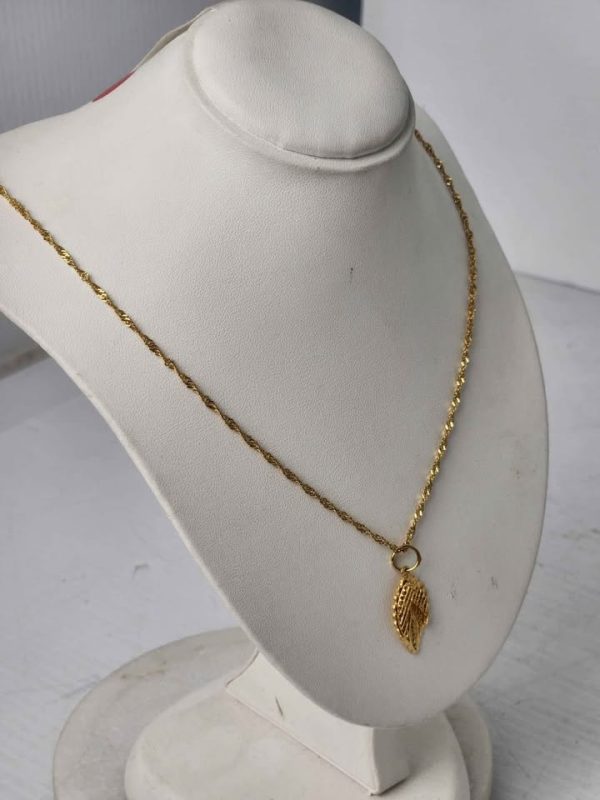 21CT YELLOW GOLD NECKLACE #GN385209 - Image 7