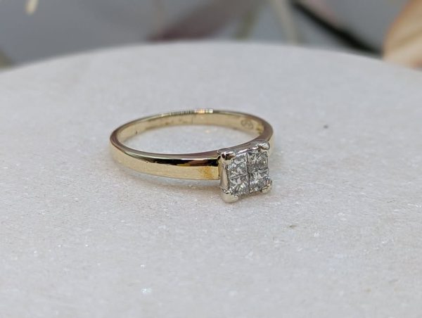 Valuated Ladies 9CT Yellow and White Gold Diamond Set Ring (3.12gms) - BP352406 - Image 8