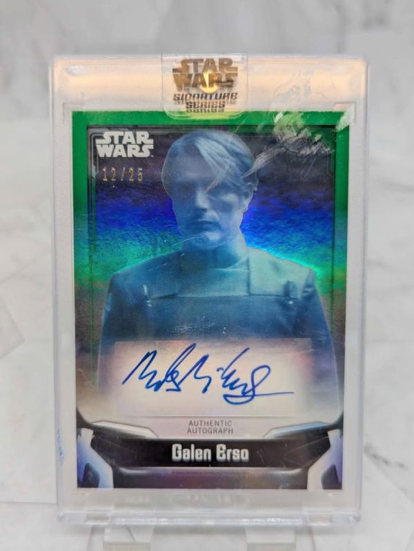 Topps Star Wars Mads Mikkelsen as Galen Erso Autograph Card (12/25) - BP390993-2 - Image 2
