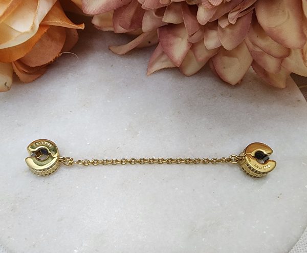 Pandora Gold Plated Engraved Pavé Safety Chain for Charm Bracelet - IP389463-3 - Image 13