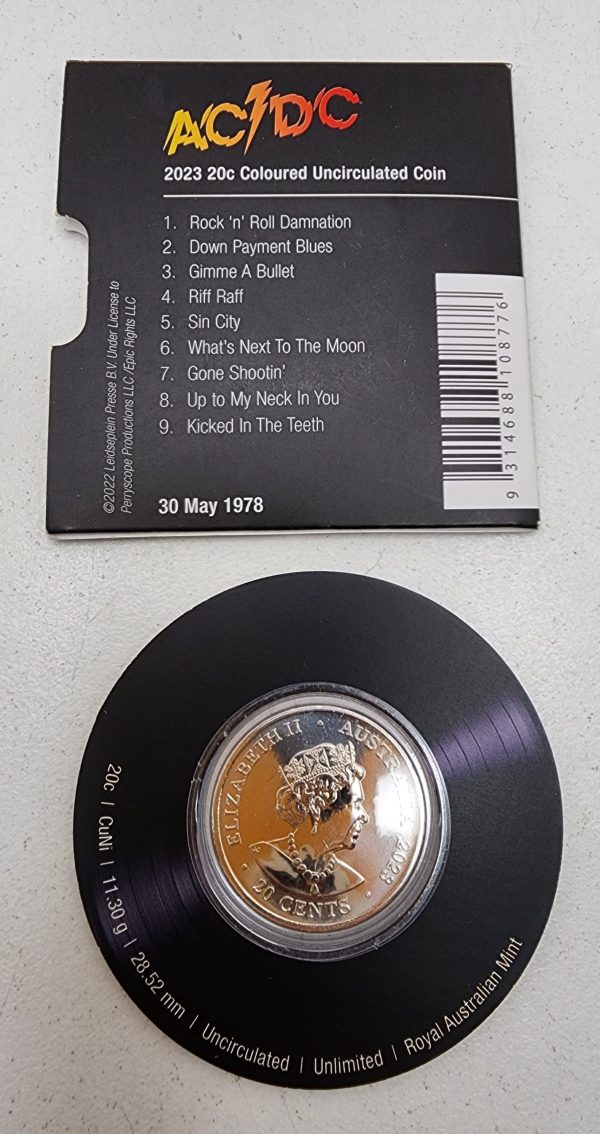 Set of 4 ACDC Uncirculated Collectable C0ins - IP390348 - Image 15