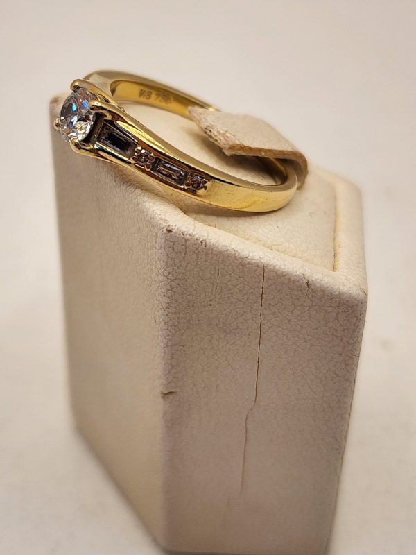 Ladies 18CT Yellow Gold Solitaire Diamond Ring - IP389149 - Image 13