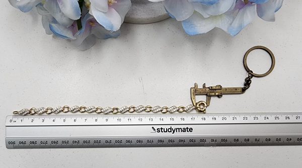 9CT Yellow Gold Diamond Link Bracelet (9.8gms) - BP313973 - Image 20