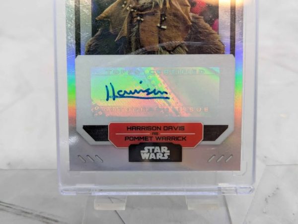 Topps Finest Star Wars Harrison Davis as Pommet Warrick Autograph Card - BP390993-9 - Image 4