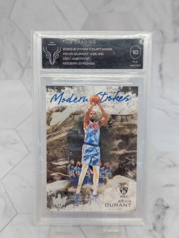 TCG Graded 2020-21 Panini NBA Court Kings Kevin Durant Card (10) - BP391384 - Image 2