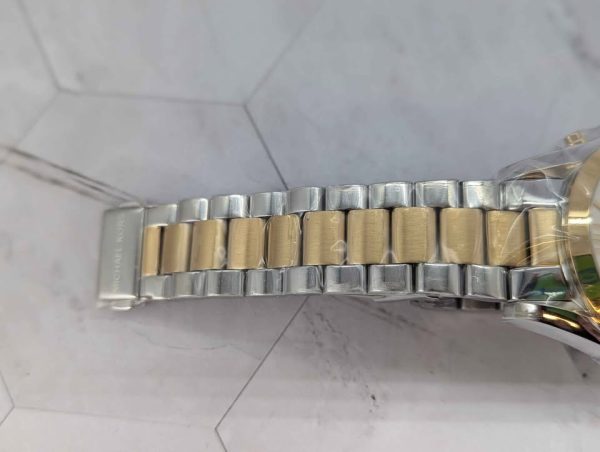 Michael Kors Bradshaw Silver Two Tone Chronograph Watch (MK-5627) - BP389911 - Image 6