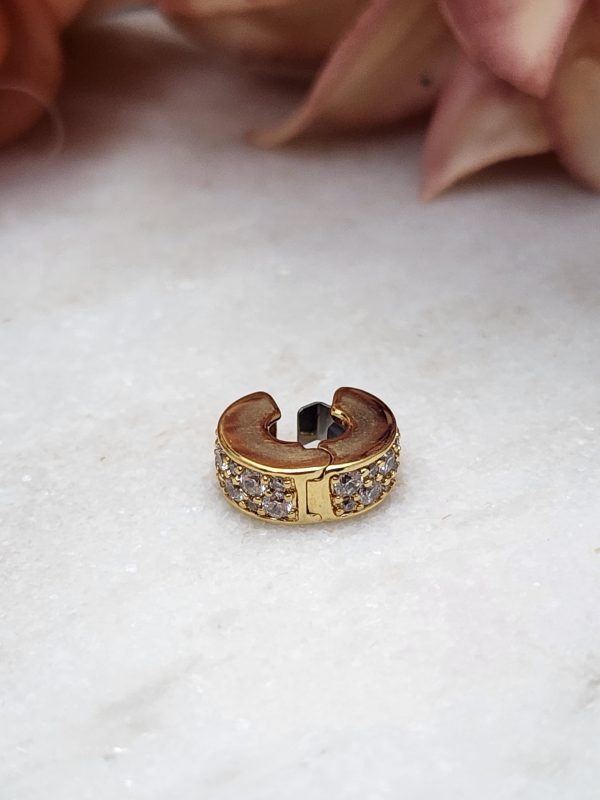 Pandora Clear Stone Gold Plated Spacer Charm - IP389463-2 - Image 3