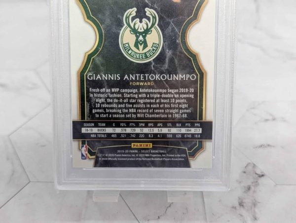 PSA Graded 2019 Panini Select Giannis Antetokounmpo Card (Mint 9) - BP391381 - Image 7