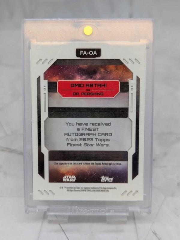 Topps Finest Star Wars Omid Abtahi as Dr. Pershing Autograph Card (067/199) - BP390993-10 - Image 5