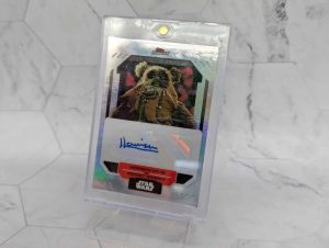 Topps Finest Star Wars Harrison Davis as Pommet Warrick Autograph Card - BP390993-9