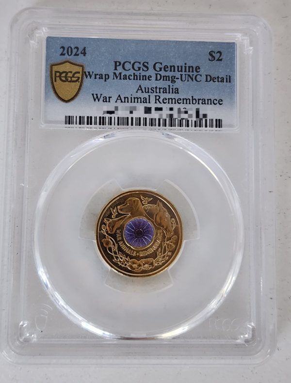 Royal Australian Mint Genuine Graded "War Animals Remembrance" C0in - IP390349 - Image 5