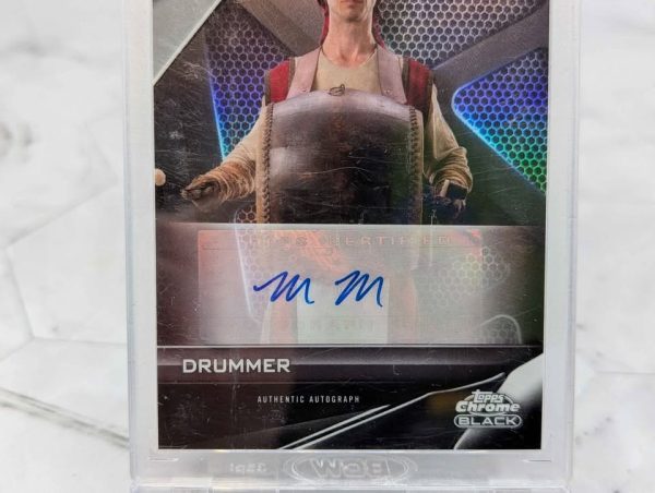 Topps Chrome Black Star Wars Drummer Autograph Card - BP390994-3 - Image 4