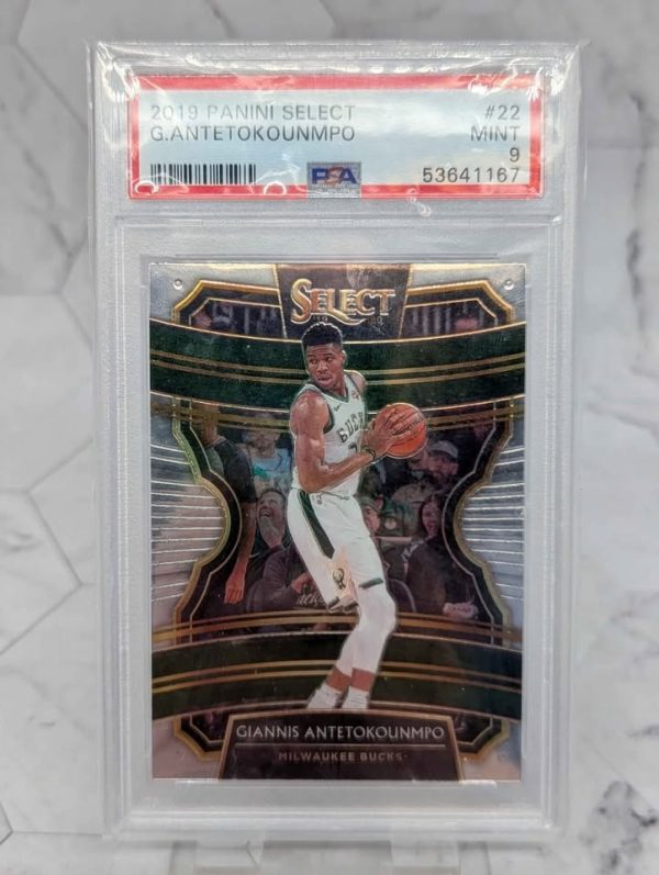 PSA Graded 2019 Panini Select Giannis Antetokounmpo Card (Mint 9) - BP391381 - Image 2