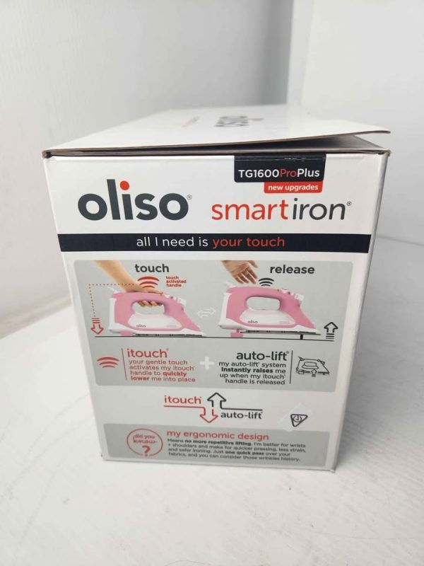 OLISO SMART IRON (PINK) IN BOX #GN390131 - Image 8