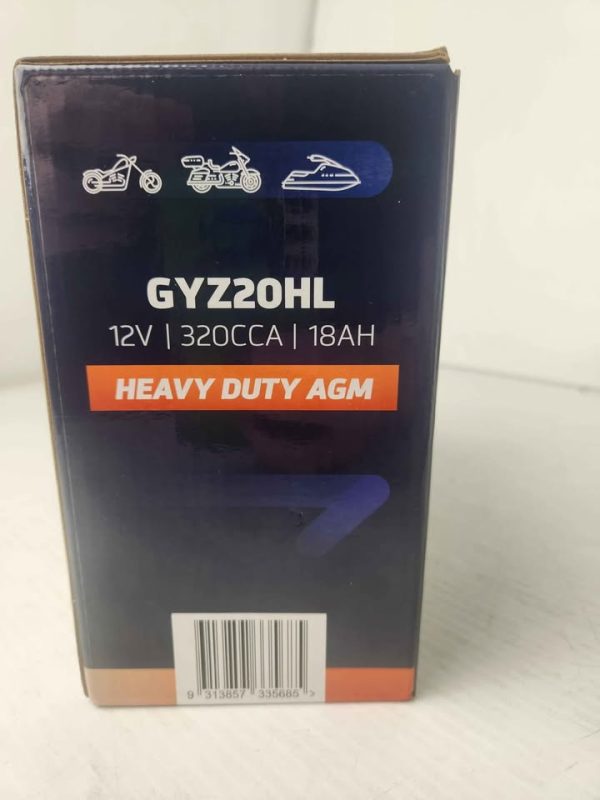 CENTURY BATTERY GYZ20HL IN BOX #GN394078 - Image 4