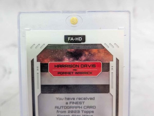 Topps Finest Star Wars Harrison Davis as Pommet Warrick Autograph Card - BP390993-9 - Image 6