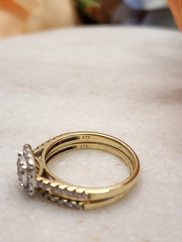 Ladies 9CT Yellow Gold Diamond Ring Set With Valuation - IP388910 - Image 6