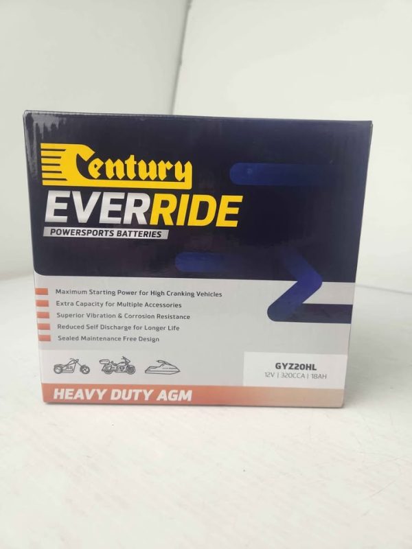 CENTURY BATTERY GYZ20HL IN BOX #GN394078 - Image 5