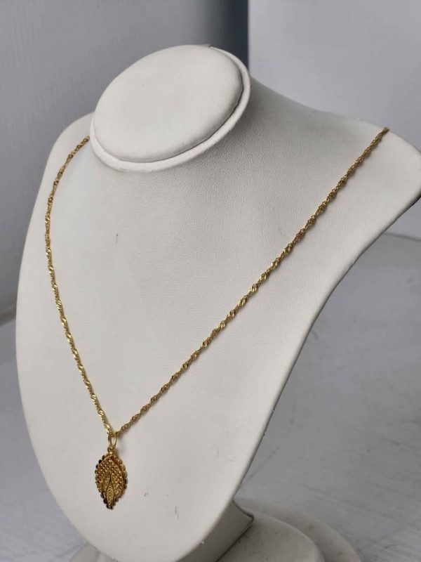 21CT YELLOW GOLD NECKLACE #GN385209 - Image 8