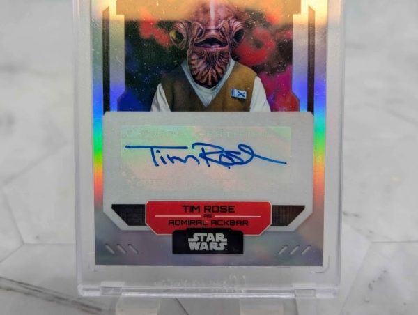 Topps Finest Star Wars Tim Rose as Admiral Ackbar Autograph Card - BP390993-13 - Image 4