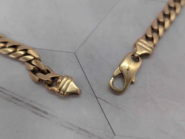 9ct Yellow Gold Curblink Chain (74.6gms) - BP393705 - Image 6